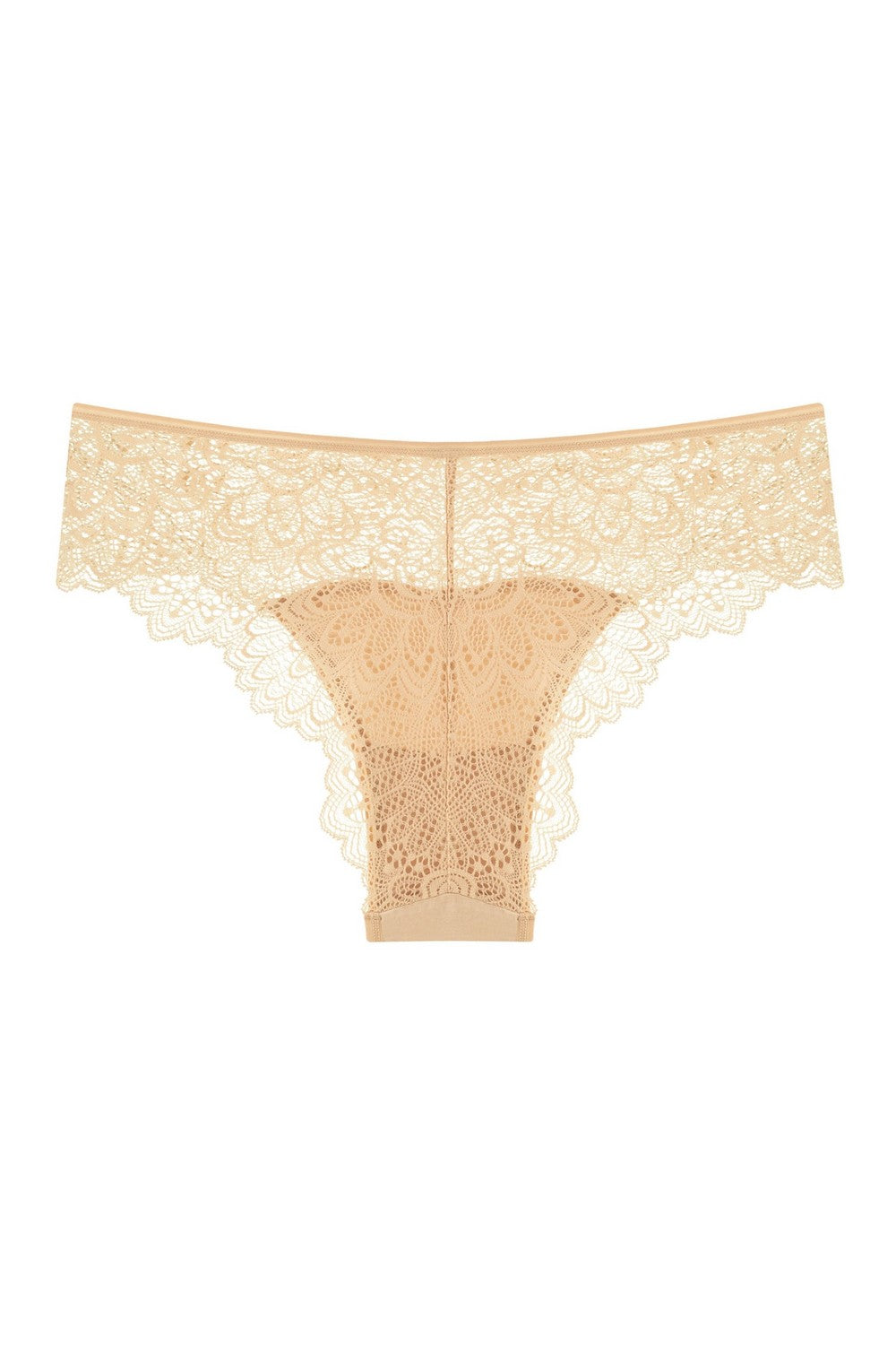 Трусики бразилиана с кружевным поясом 2069-24 beige