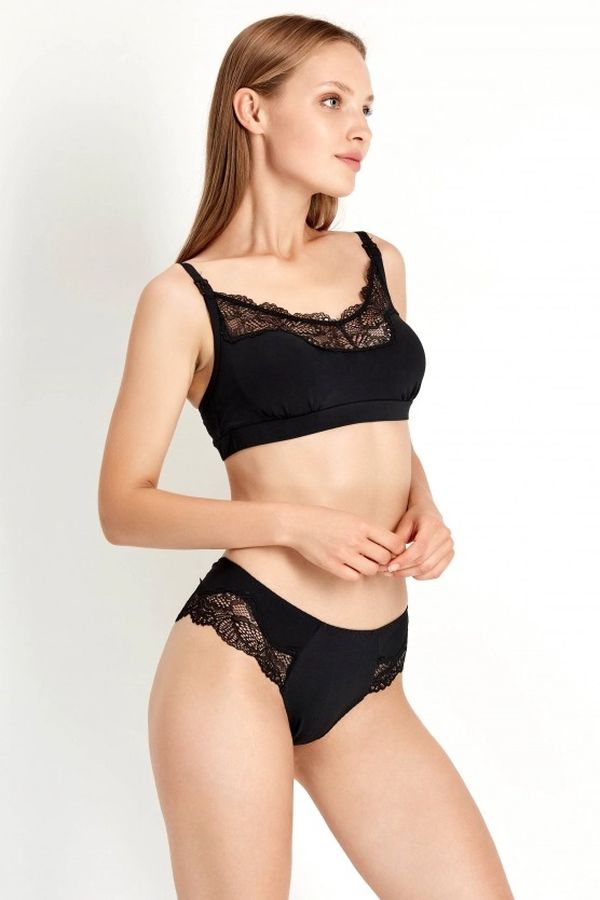 Комплект белья с кружевом 2202-052/2202-24 black