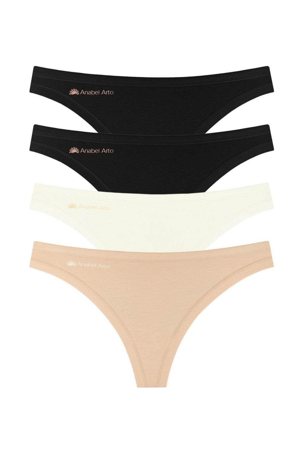 Трусики стринг из хлопка 2202-12 (4 шт.) 01/01/03/04