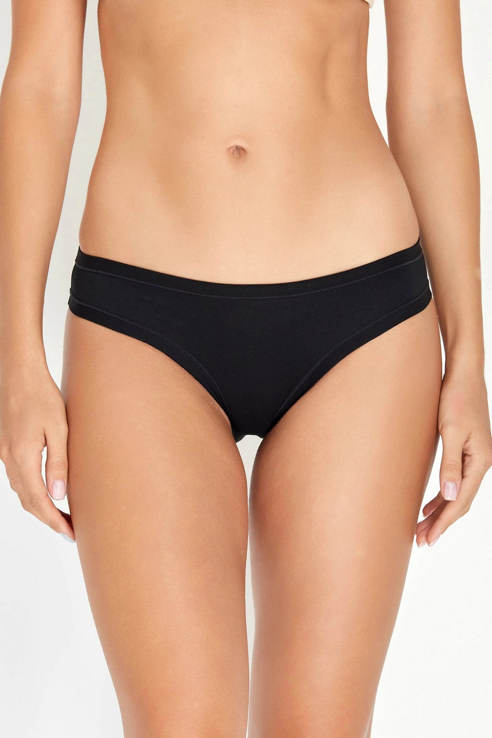 Хлопковые трусики слип 2202-30/01 black