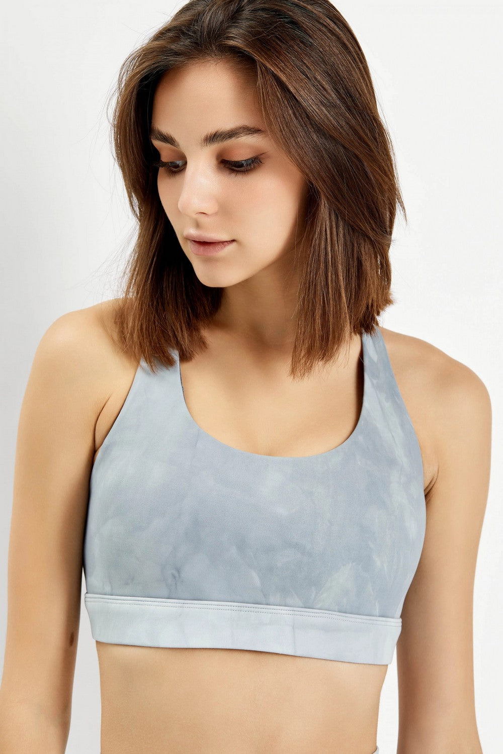 Спортивный топ с широкими бретелями 6000-6241 light gray