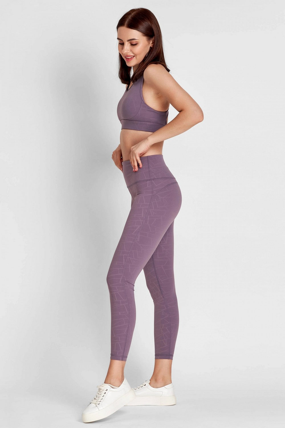 Спортивный костюм с принтом 6000-6243/6000-6023 lavender