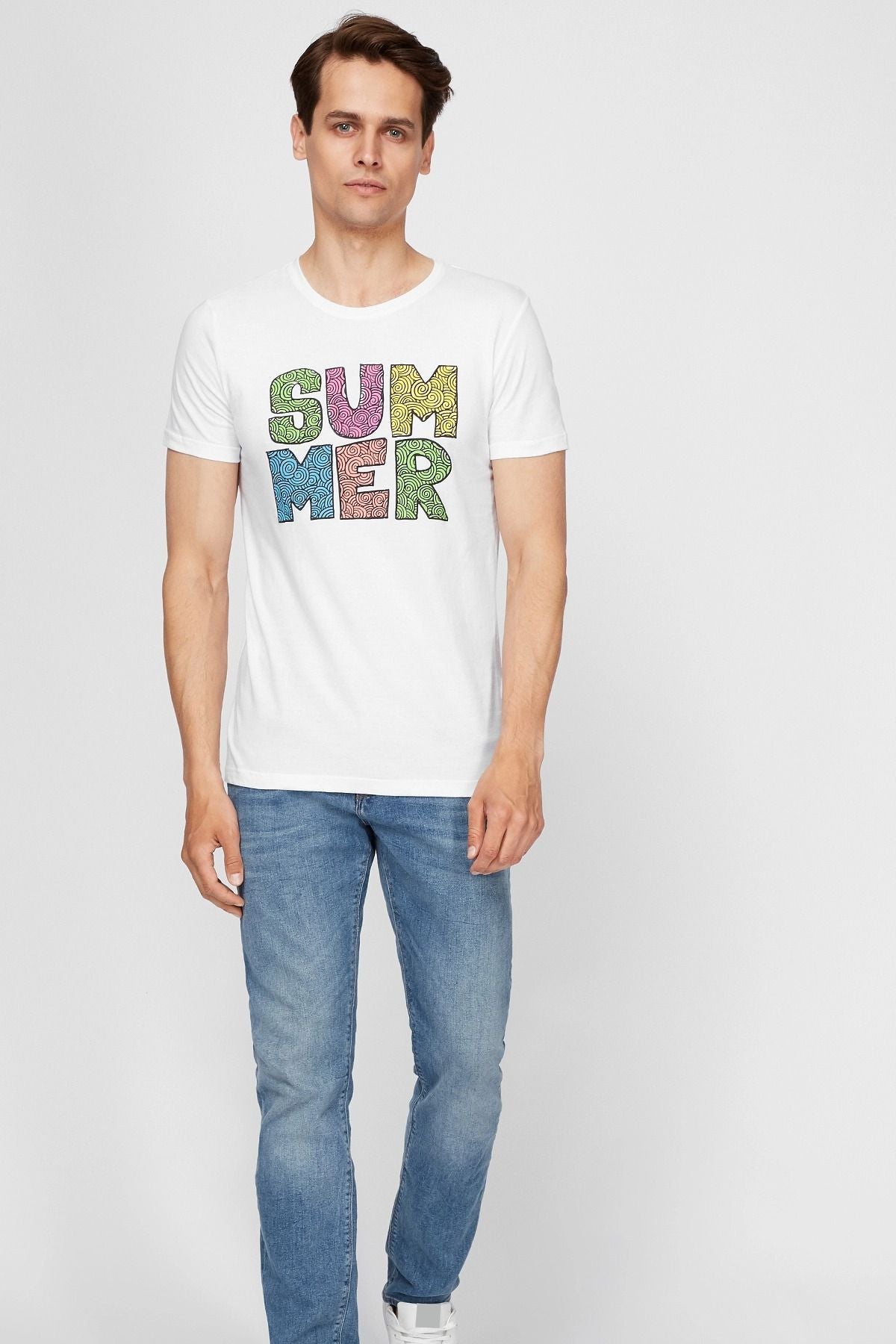 Мужская футболка 6161-2A AA 02 white