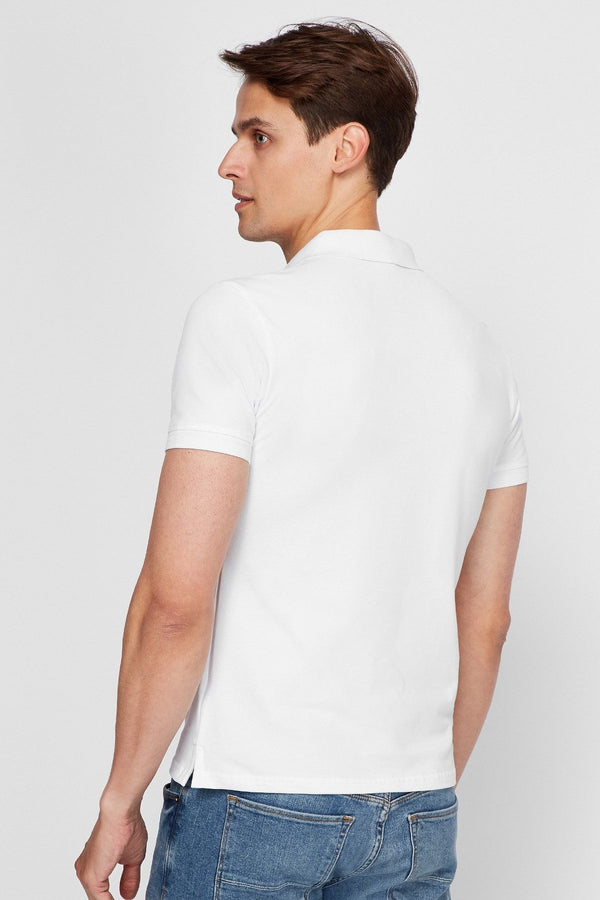 Чоловічі футболки-поло 6164-2 AA 02 white