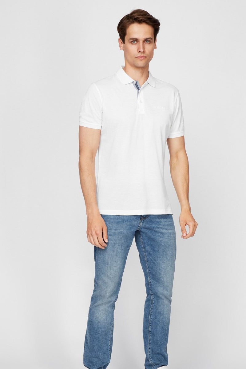 Чоловічі футболки-поло 6164-3 AA 02 white