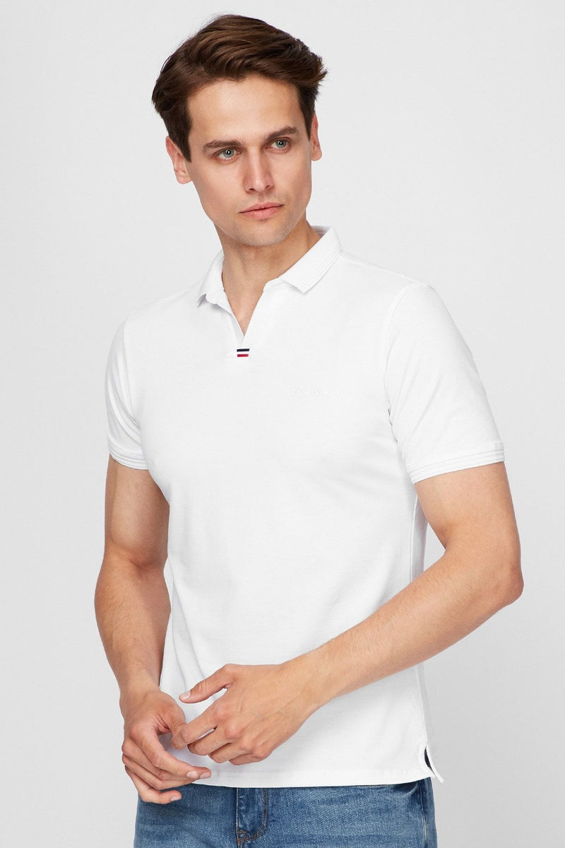 Чоловічі футболки-поло 6164-6 AA 02 white