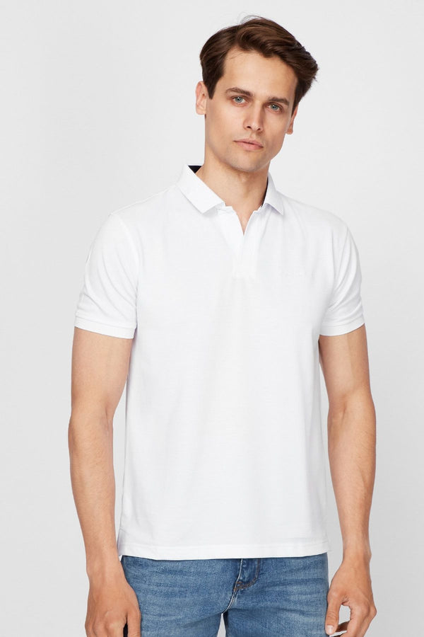 Чоловічі футболки-поло 6164-8 AA 02 white