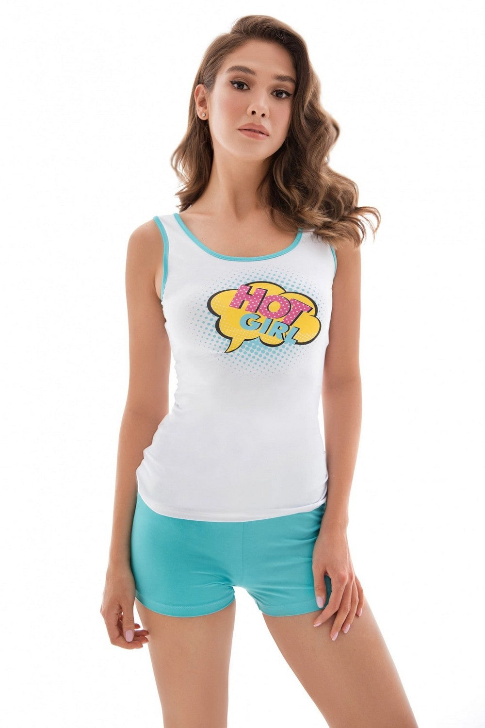 Хлопковая пижама с принтом 6213-5 02/09