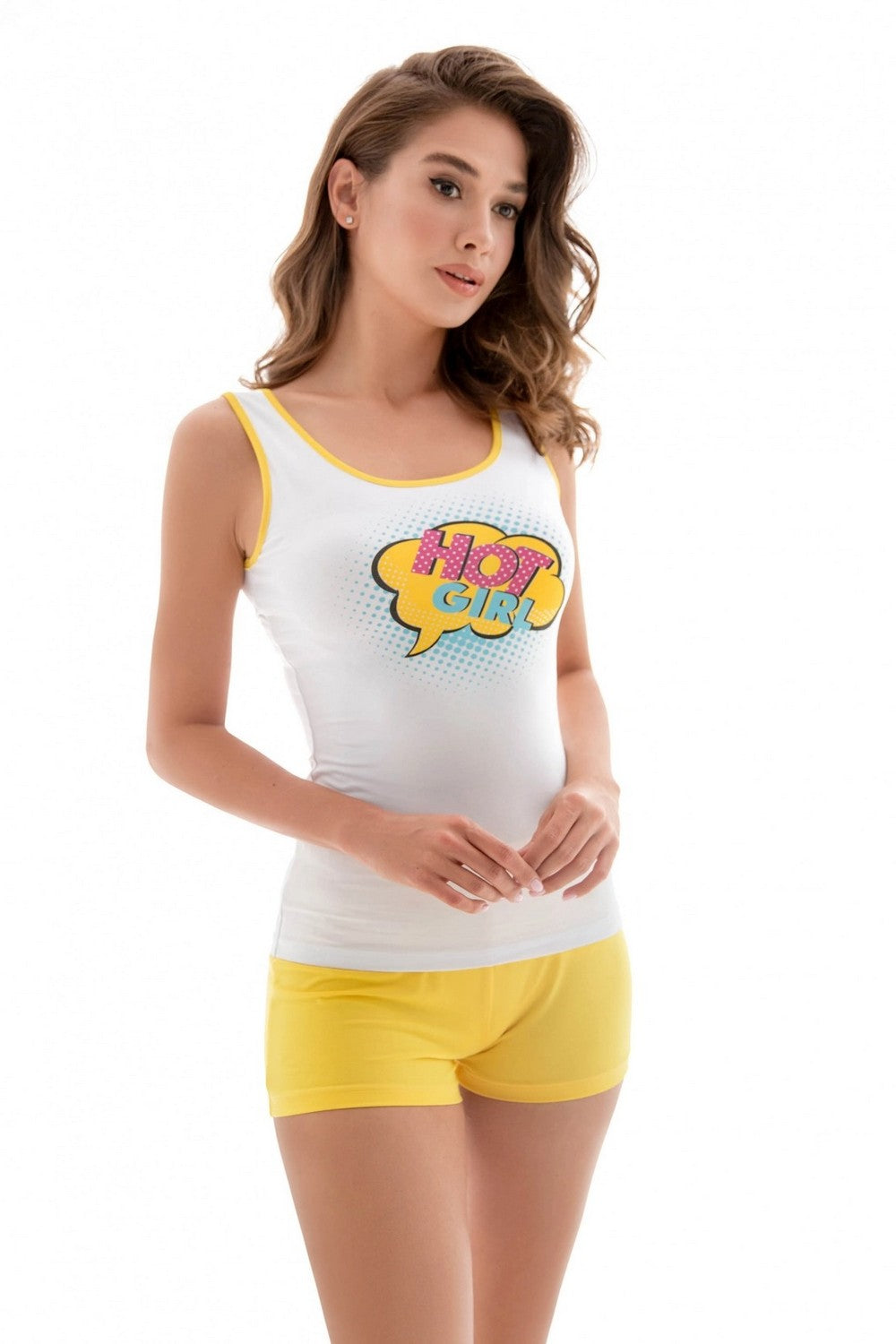 Хлопковая пижама с принтом 6213-5 02/33