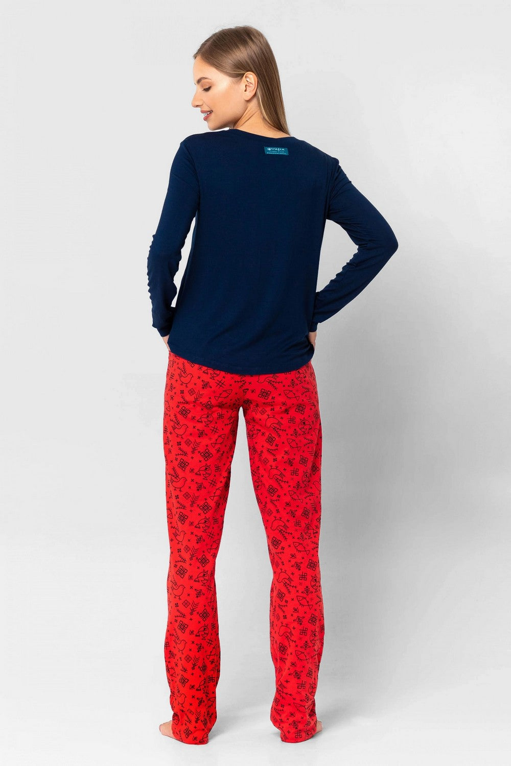 Трикотажная пижама с принтом 6217-8MV 07/245 Мавка