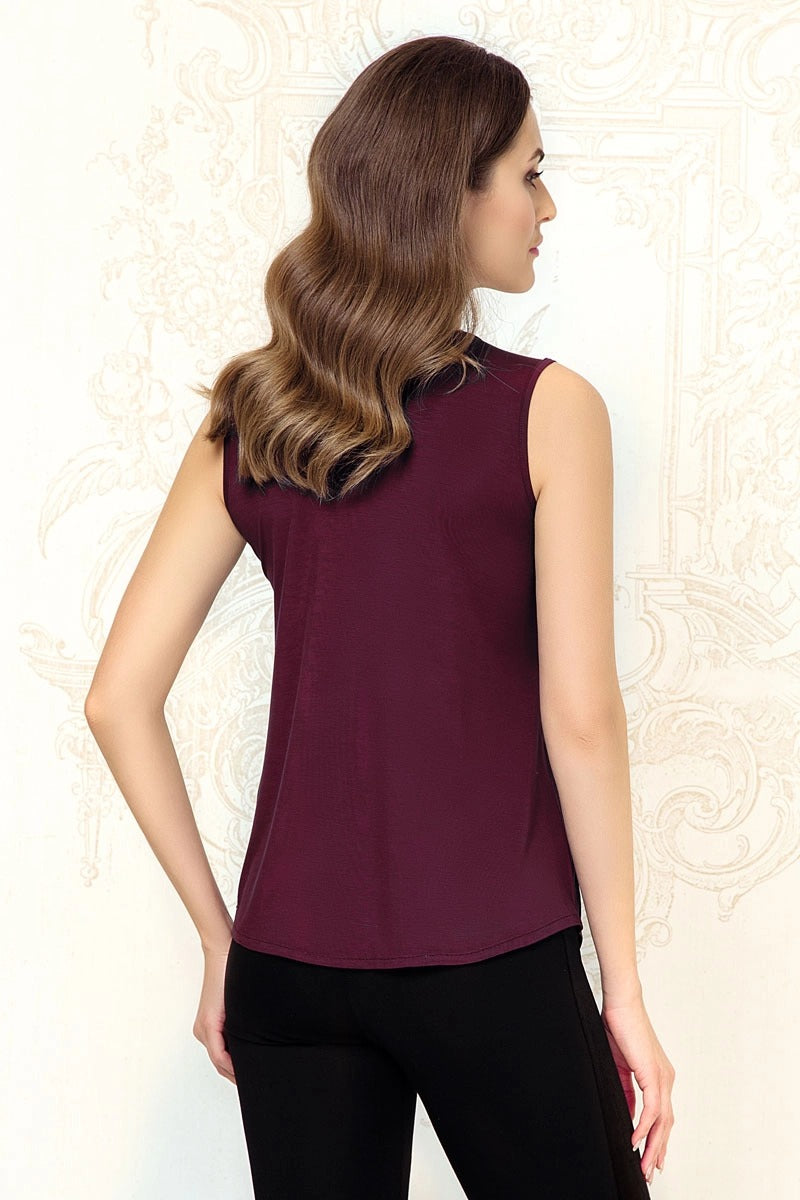 Топ на широких бретелях 6250 amaranth
