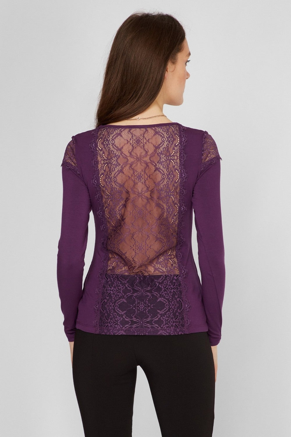 Джемпер из модала 6276-5 gray/violet