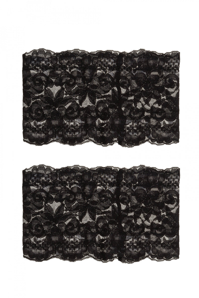 Кружевные бандалетки на бедра 7001-90 black