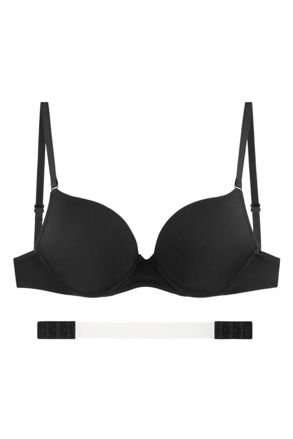 Бюстгальтер push-up со съемными бретелями 7004-000 black