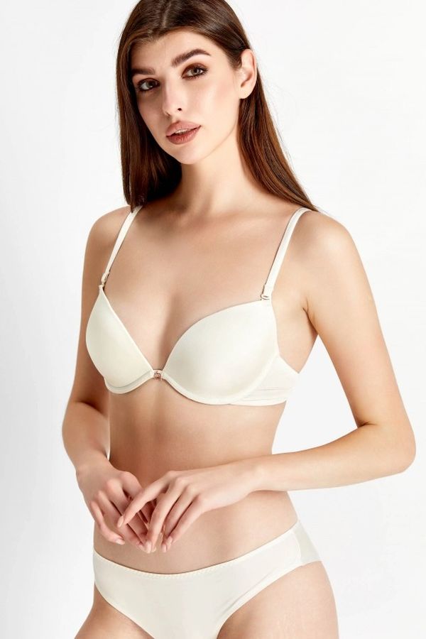 Бюстгальтер push-up со съемными бретелями 7005-001 champagne