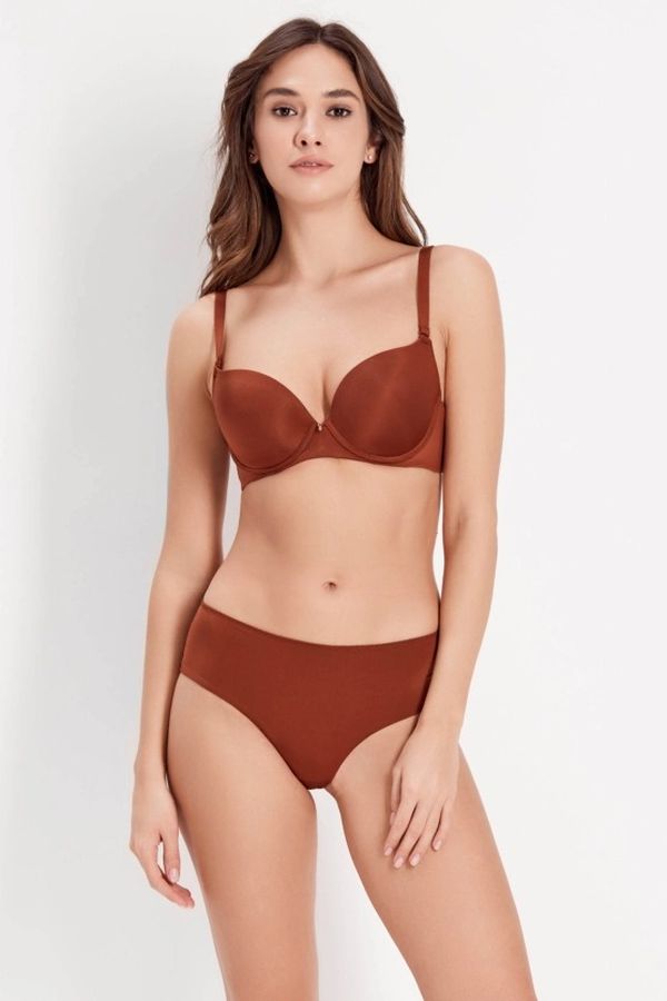 Бюстгальтер балконет со съемными бретелями 7005-011-1 cinnamon