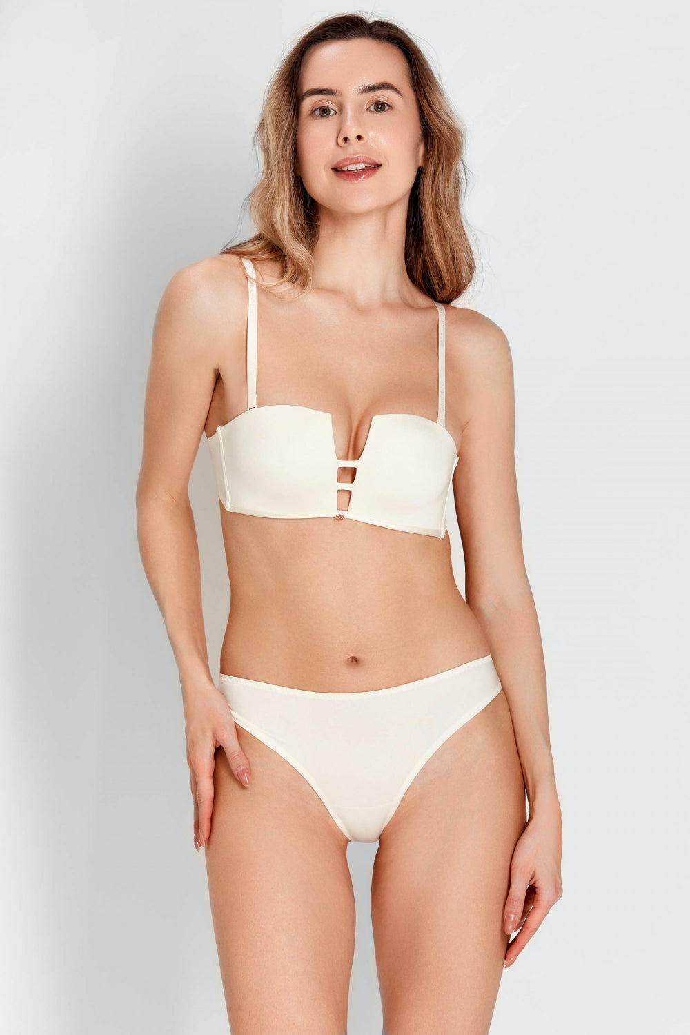 Бюстгальтер балконет без косточек 7005-015 champagne