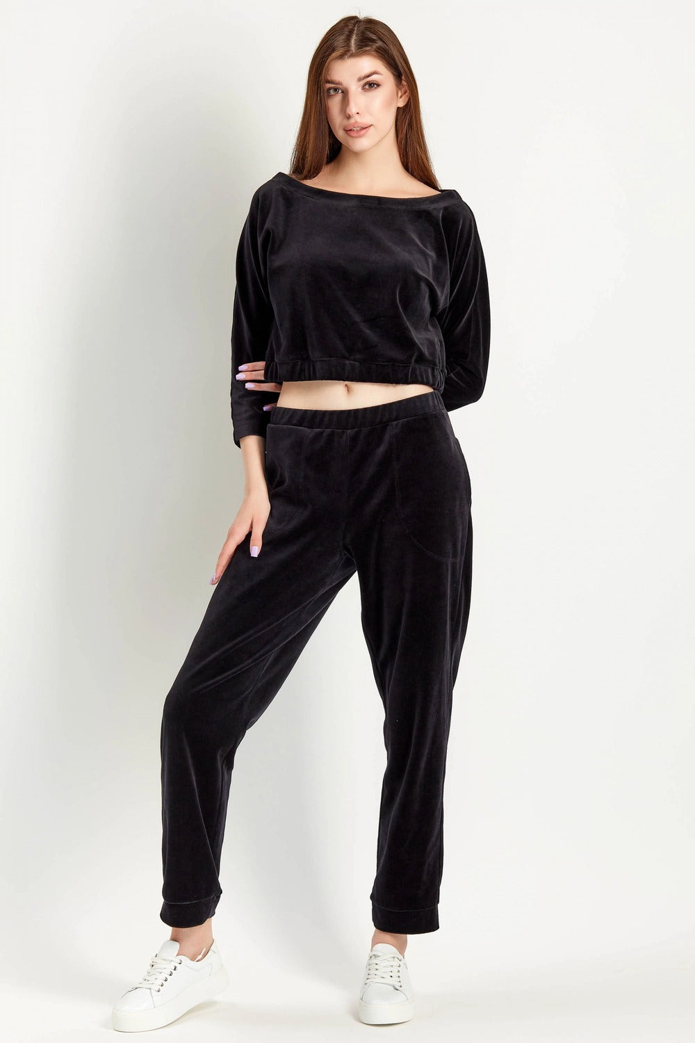 Комплект для дома из велюра 7005-6206 black