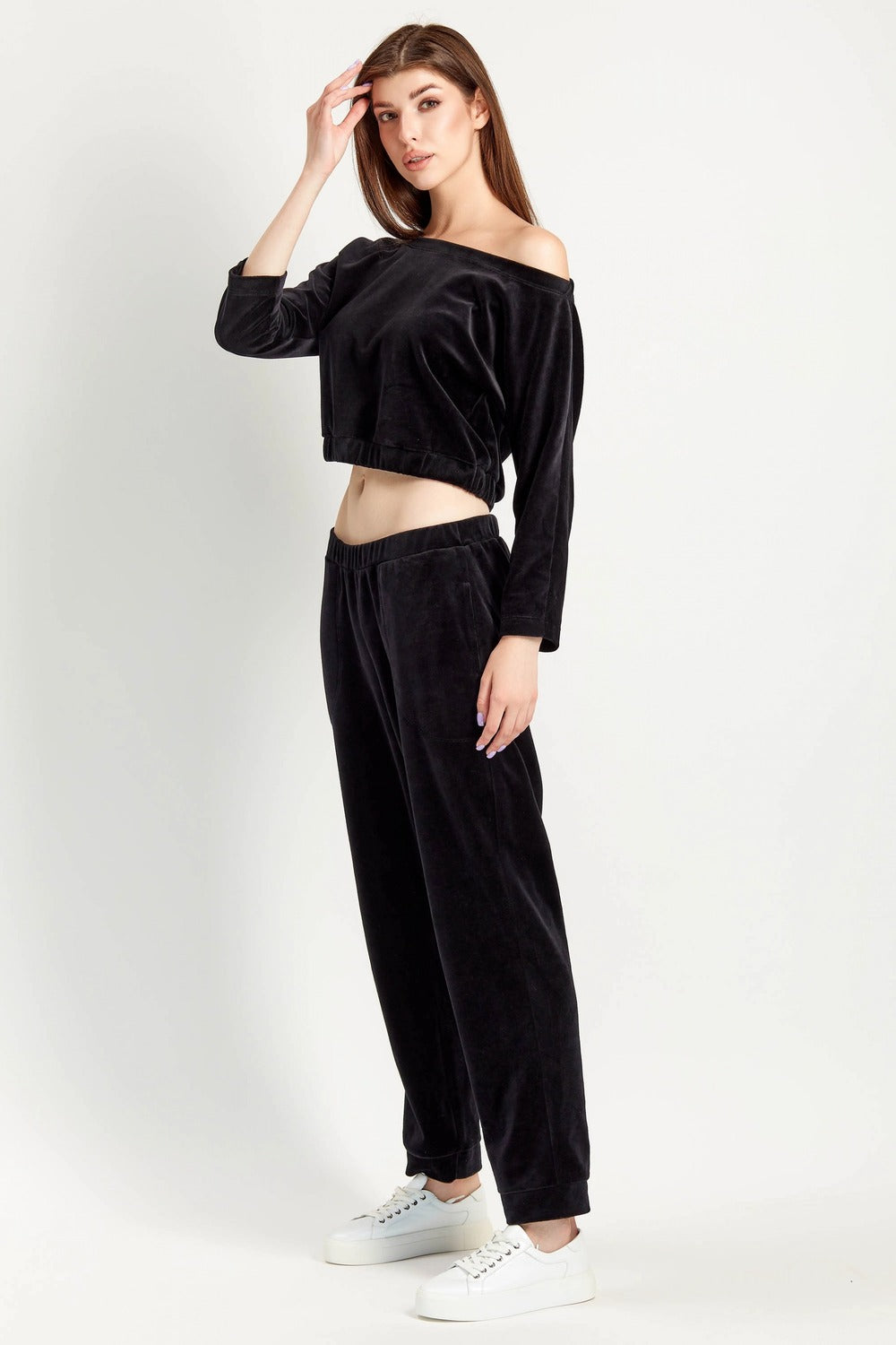 Комплект для дома из велюра 7005-6206 black