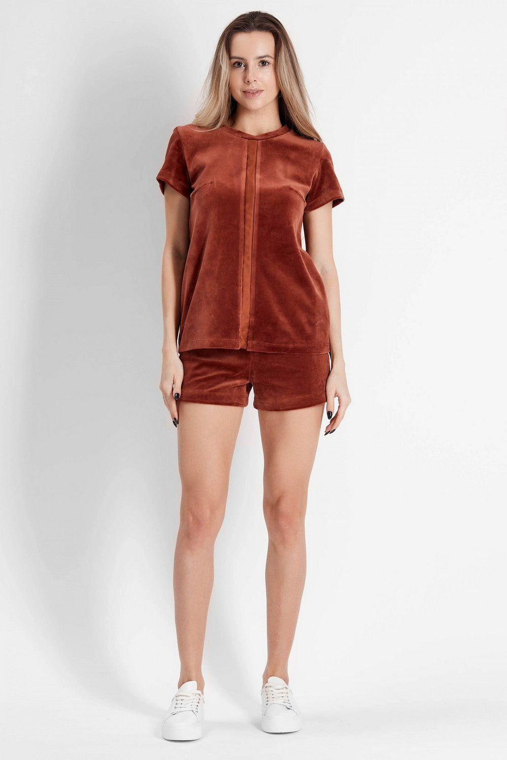 Пижама из велюра 7005-6215 cinnamon