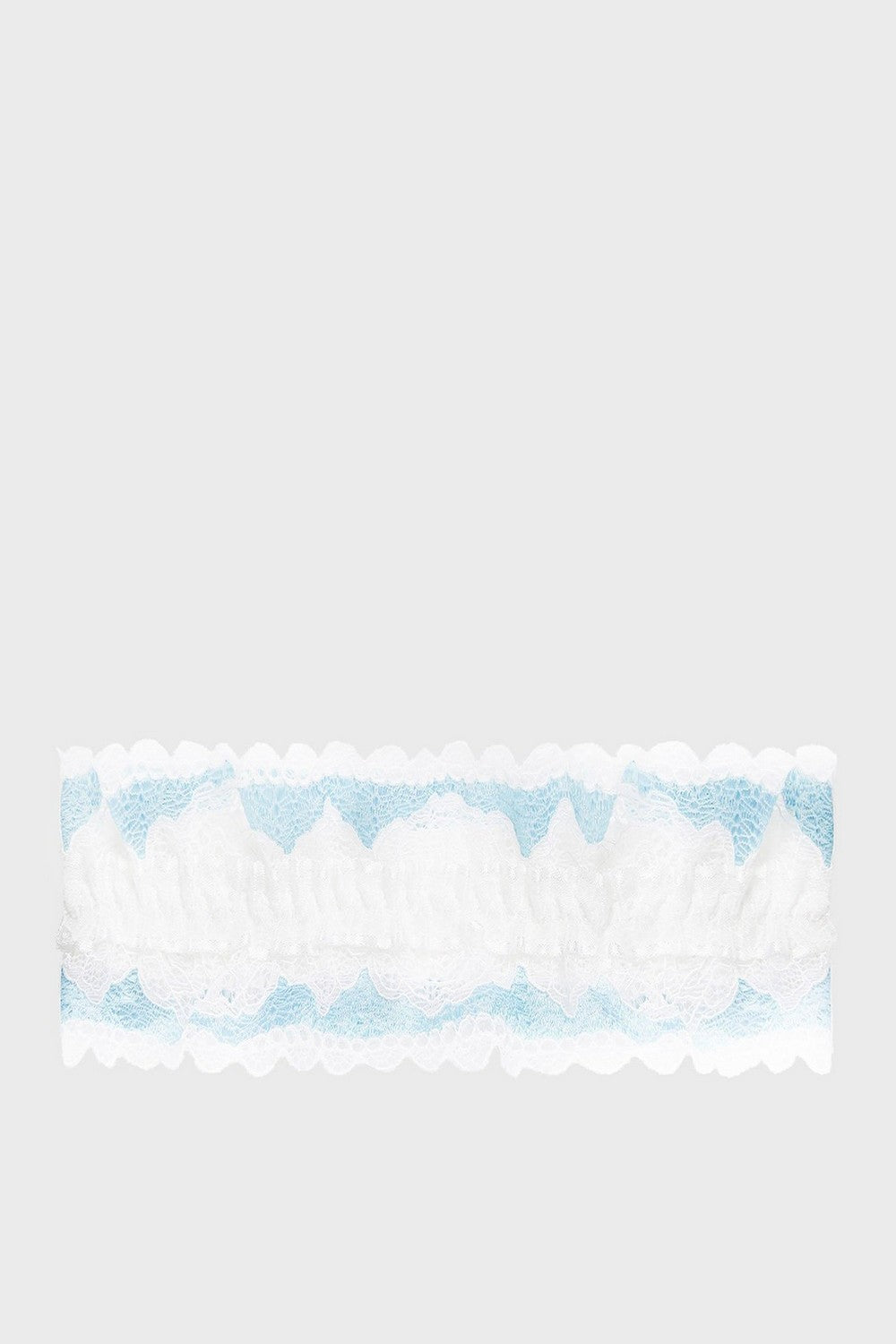 Кружевная подвязка 7012 blue/white