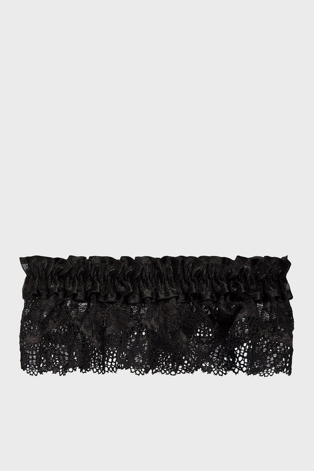 Кружевная подвязка на ногу 7014-60 black