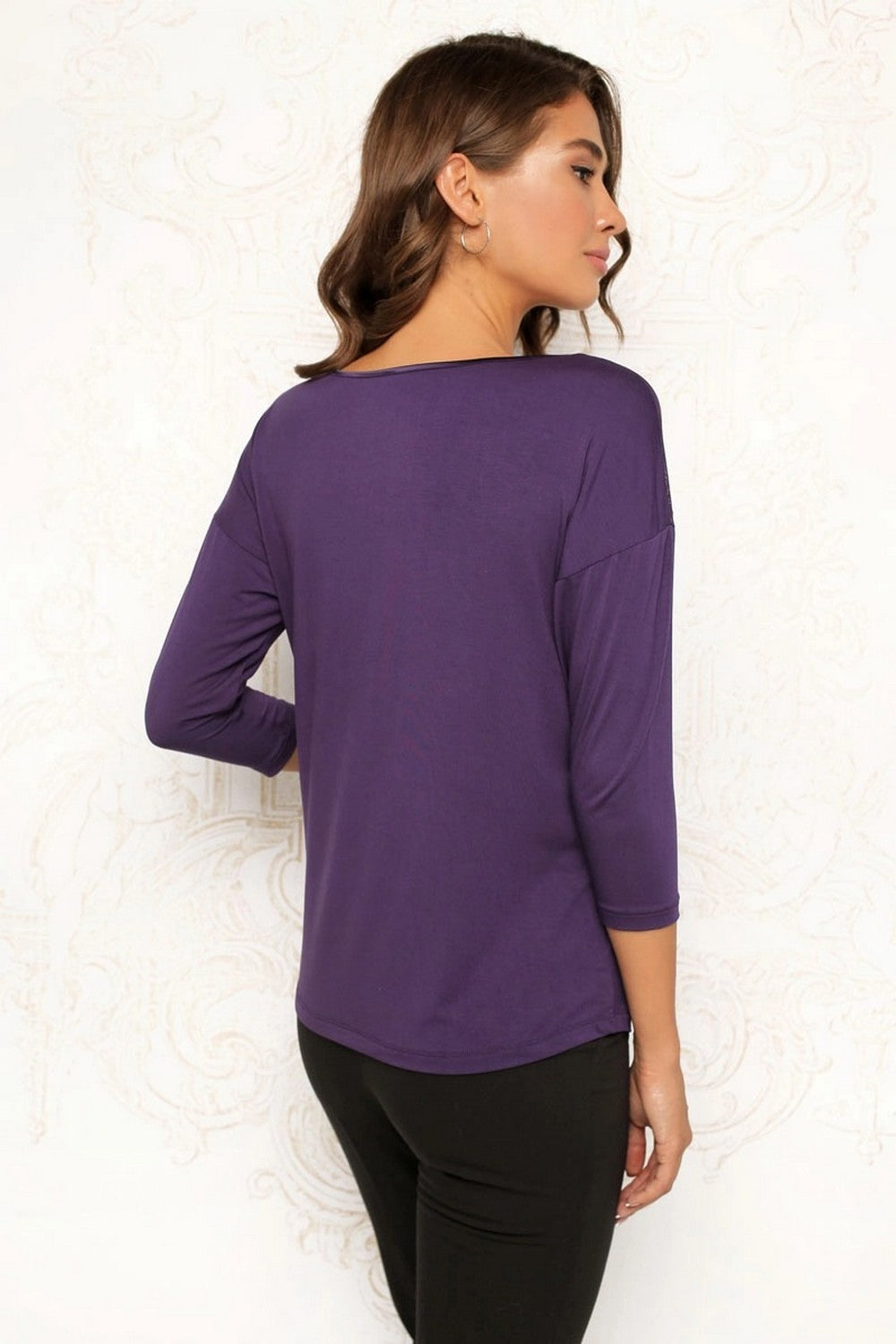 Джемпер из модала 7027-6278-2 gray/violet