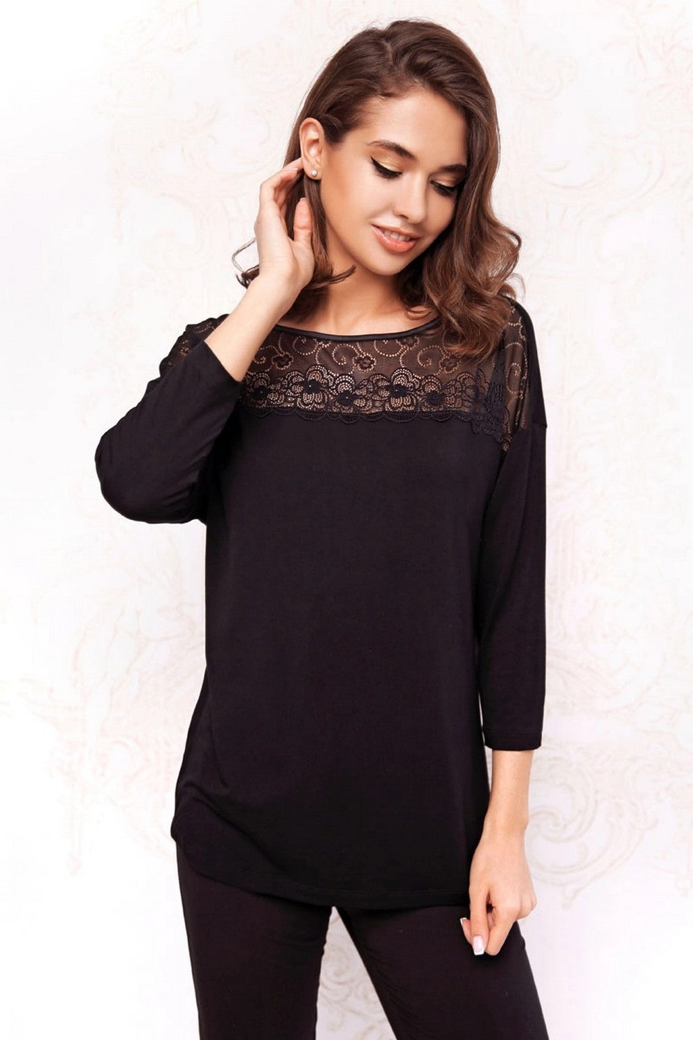 Джемпер из модала 7027-6278-2 black