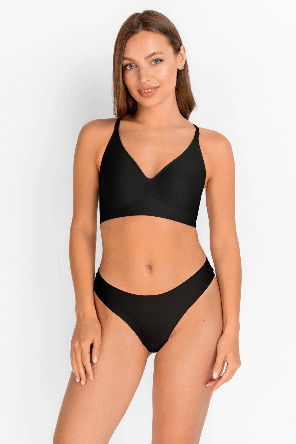 Бра-топ с открытой спинкой 7070-074 black