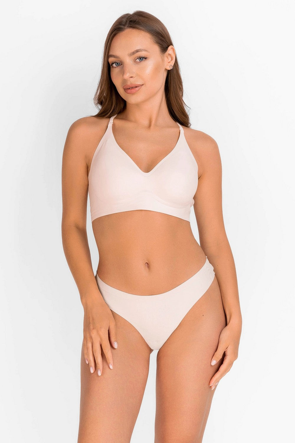 Бра-топ с открытой спинкой 7070-074 champagne