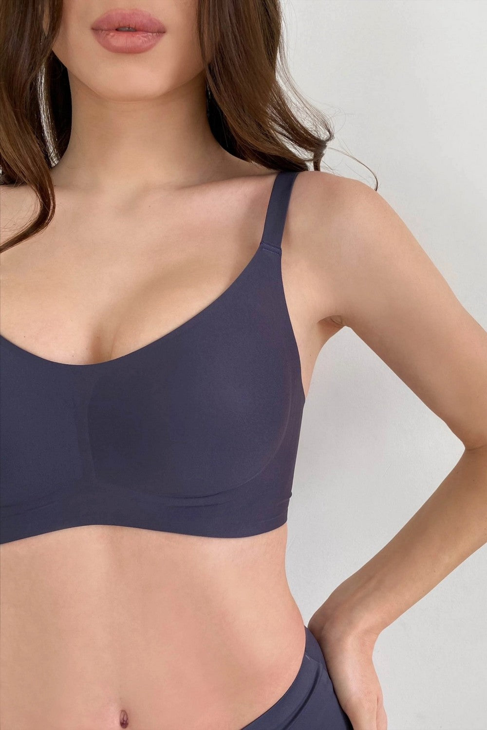 Бесшовный комплект белья 7075-075/7075-33 dark blue