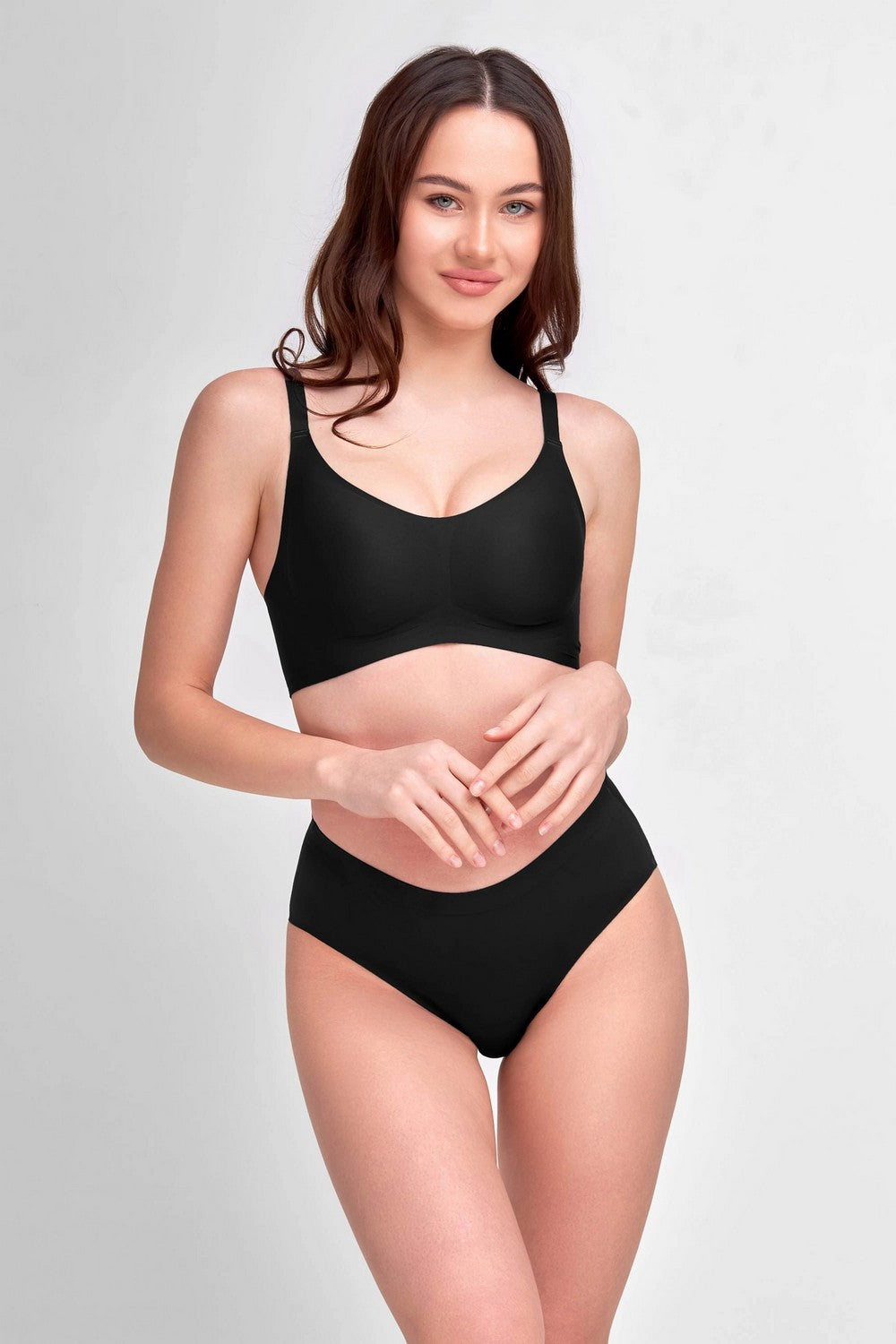 Бесшовные трусики слип 7075-33 black