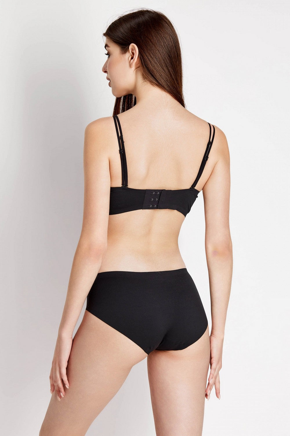 Бесшовные трусики слип 7078-33 black