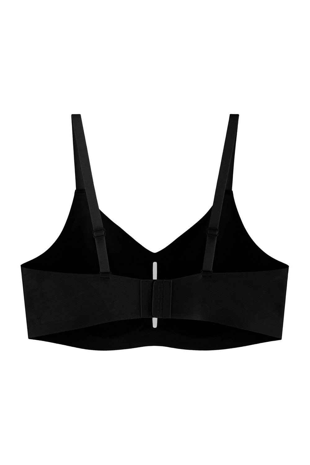 Бесшовный бра-топ из микрофибры 7079-075 black