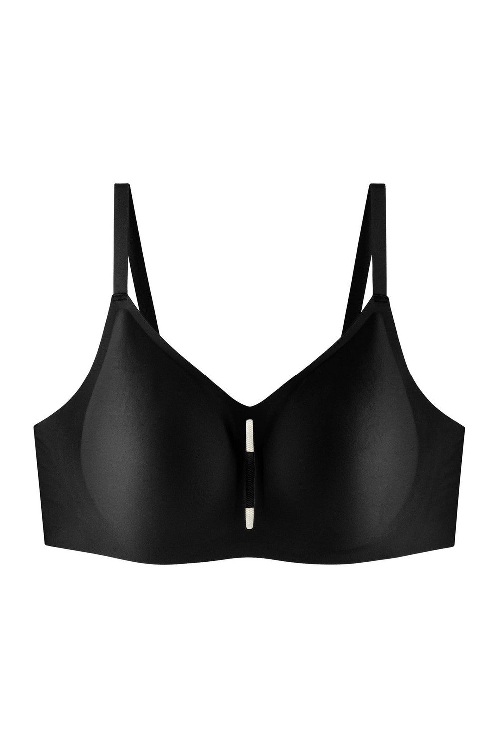 Бесшовный бра-топ из микрофибры 7079-075 black