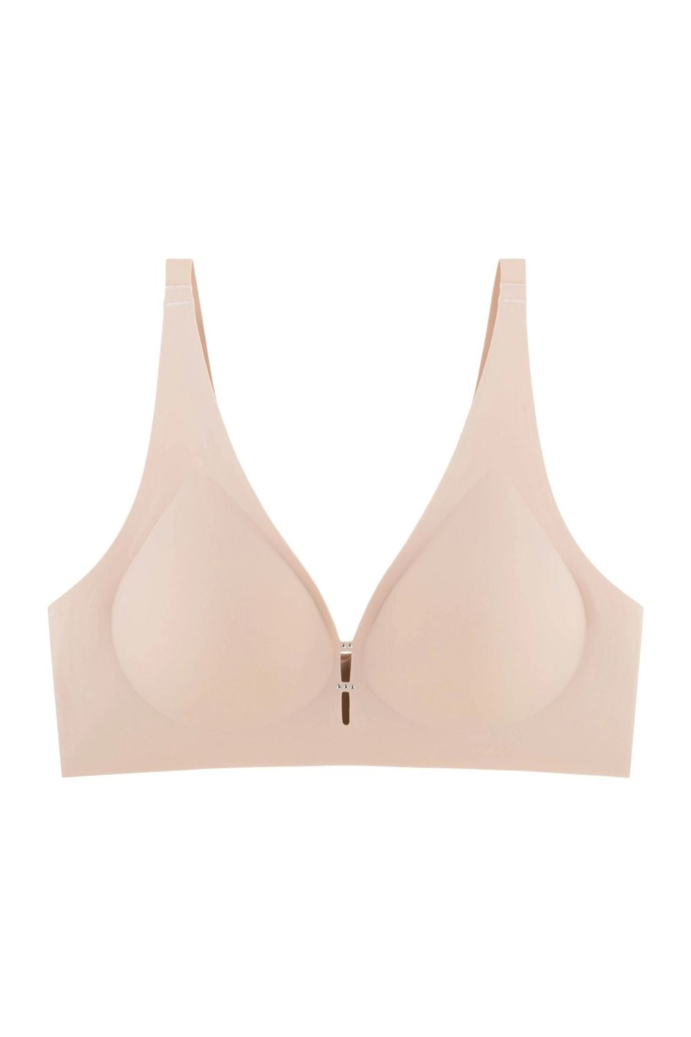 Бесшовный бра-топ из микрофибры 7083-074 beige