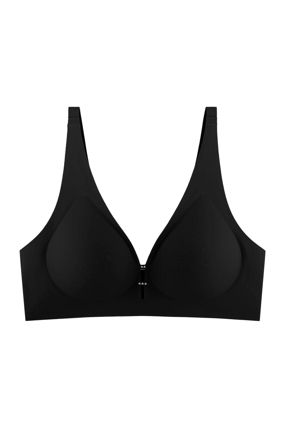 Бесшовный бра-топ из микрофибры 7083-074 black