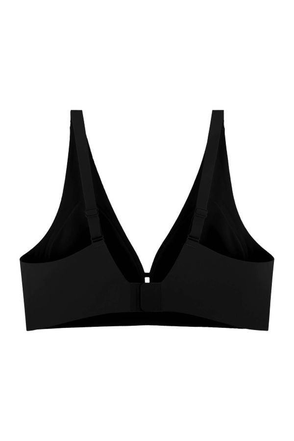 Бесшовный бра-топ из микрофибры 7083-074 black