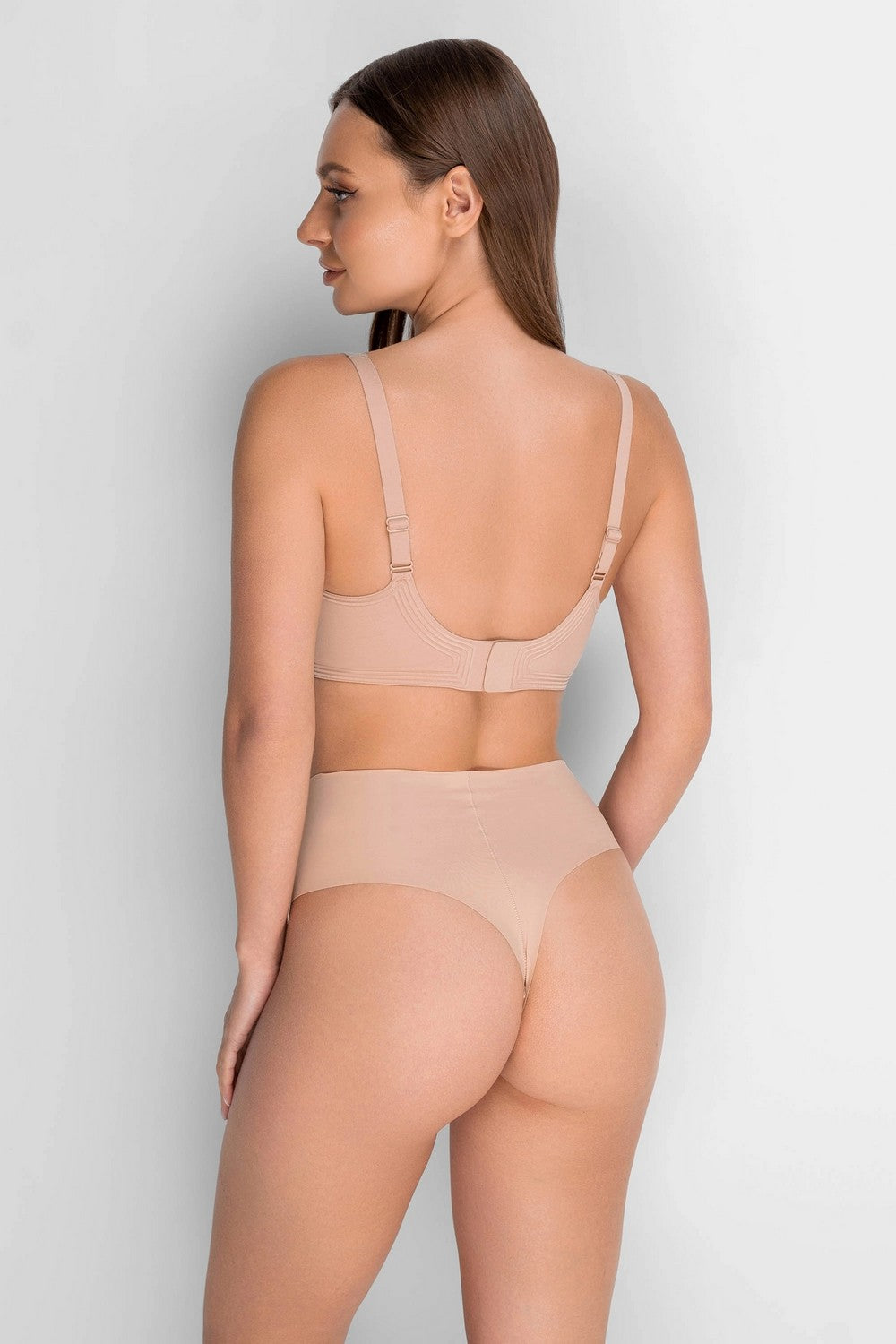 Бесшовный бюстгальтер из микрофибры 7086-074 beige