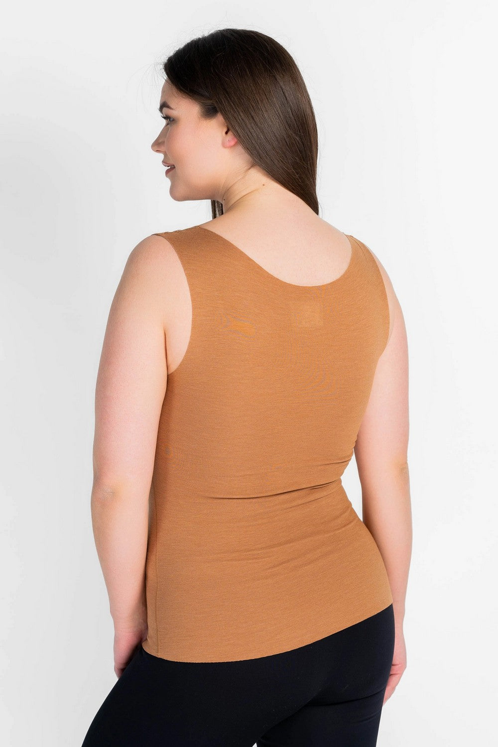 Майка с вкладышами push-up 7089-077 cinnamon
