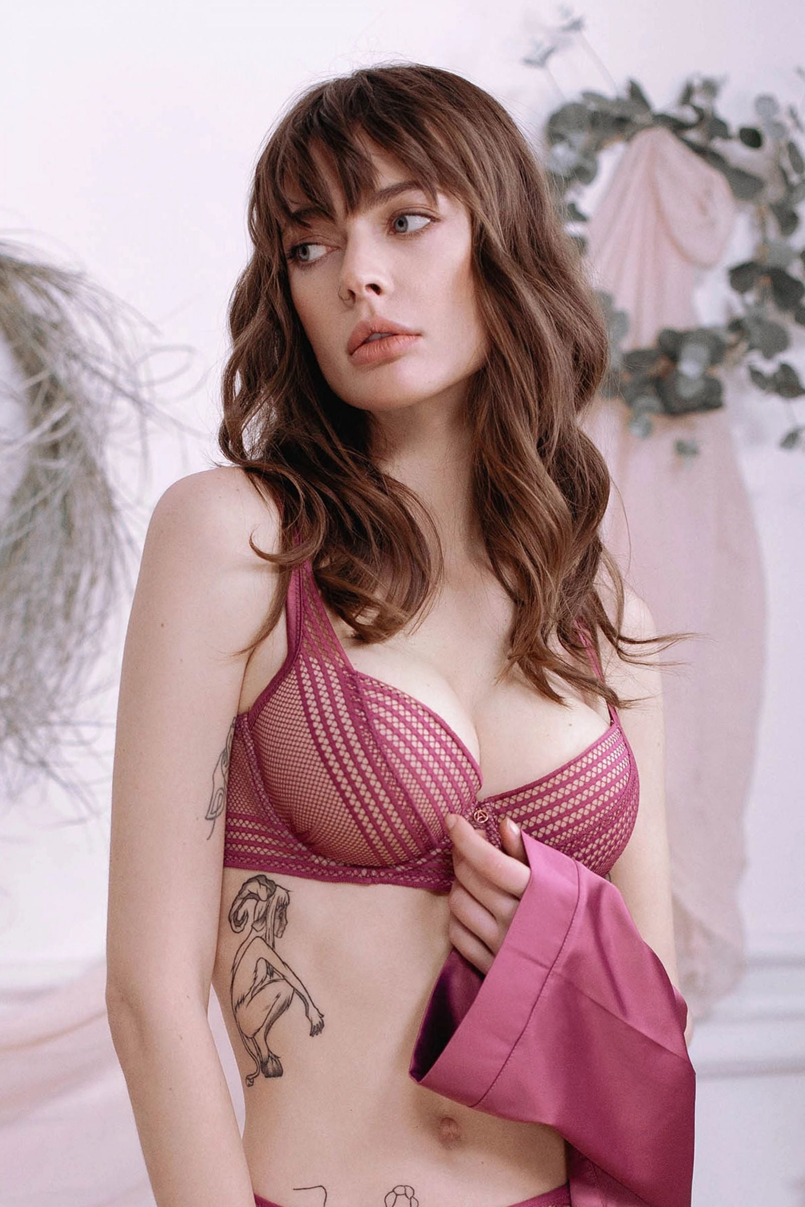 Бюстгальтер балконет со съемным push-up 8148-008 lilac