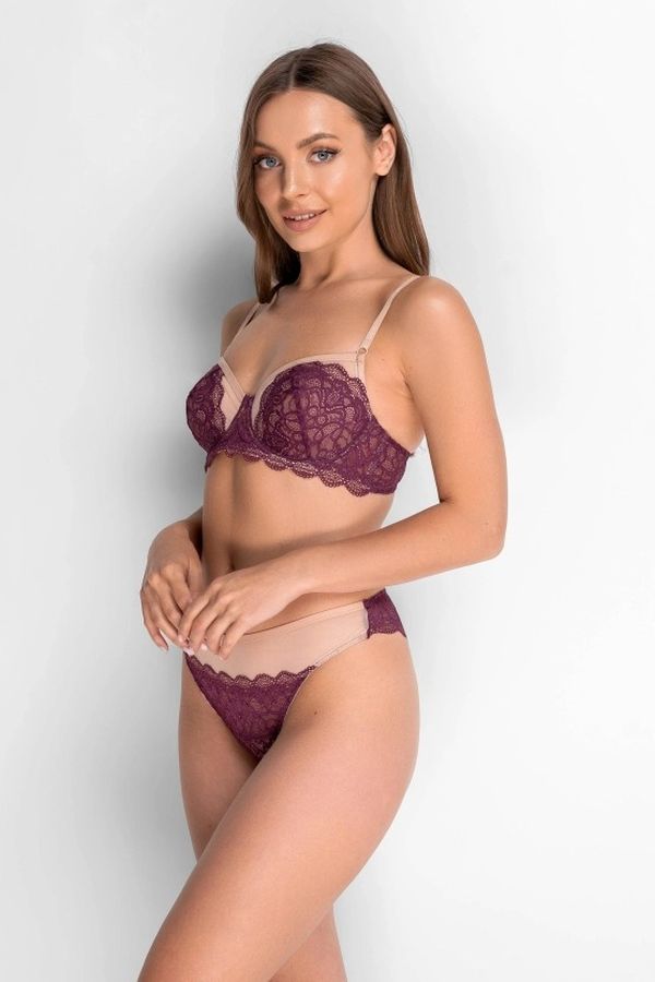 Бралет из кружева 8154-057-1 amaranth