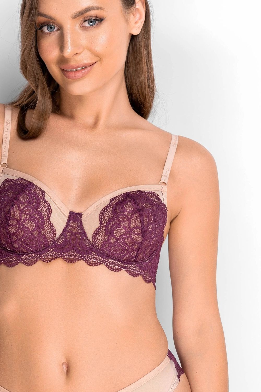 Бралет из кружева 8154-057-1 amaranth