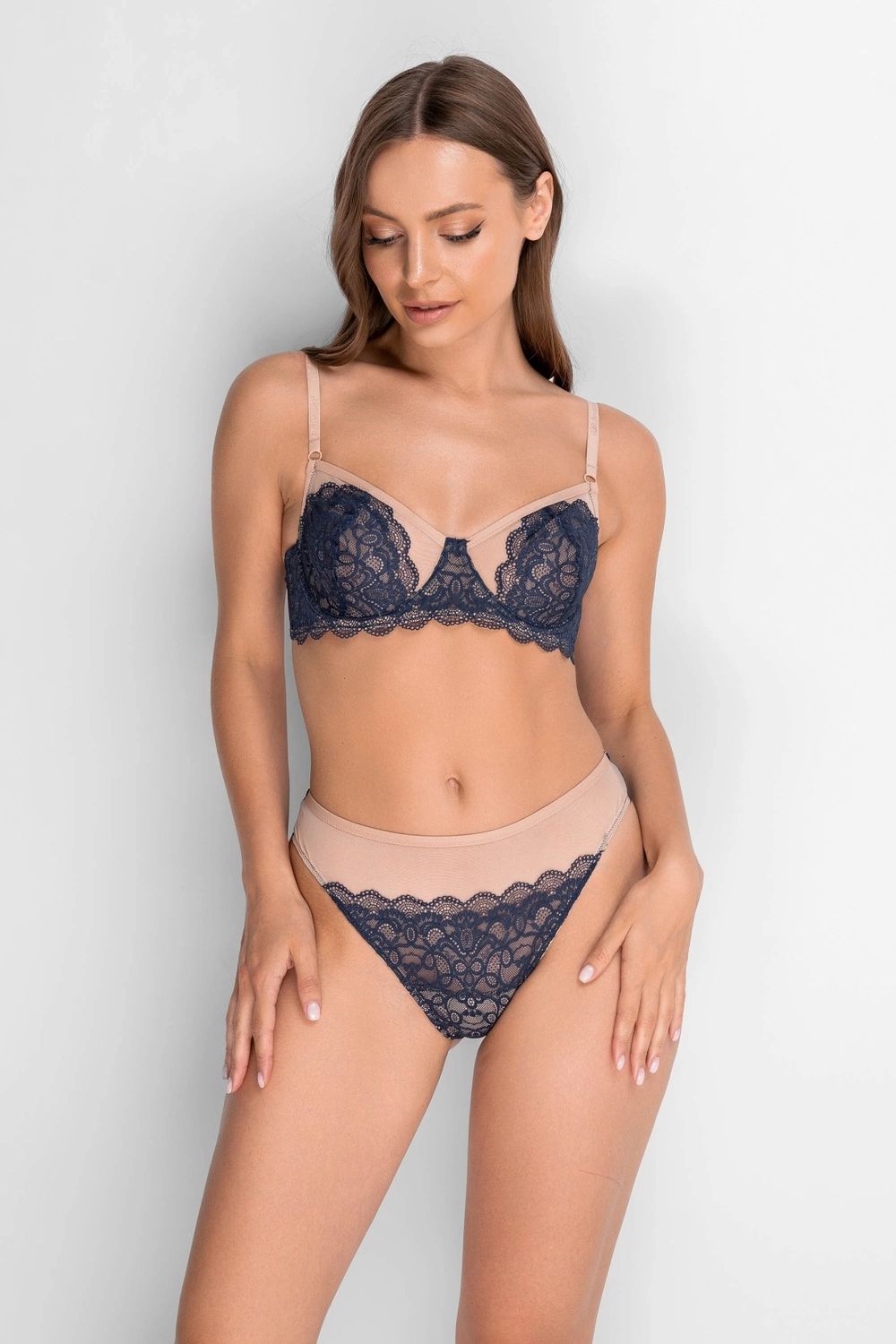 Бралет из кружева 8154-057-1 blue