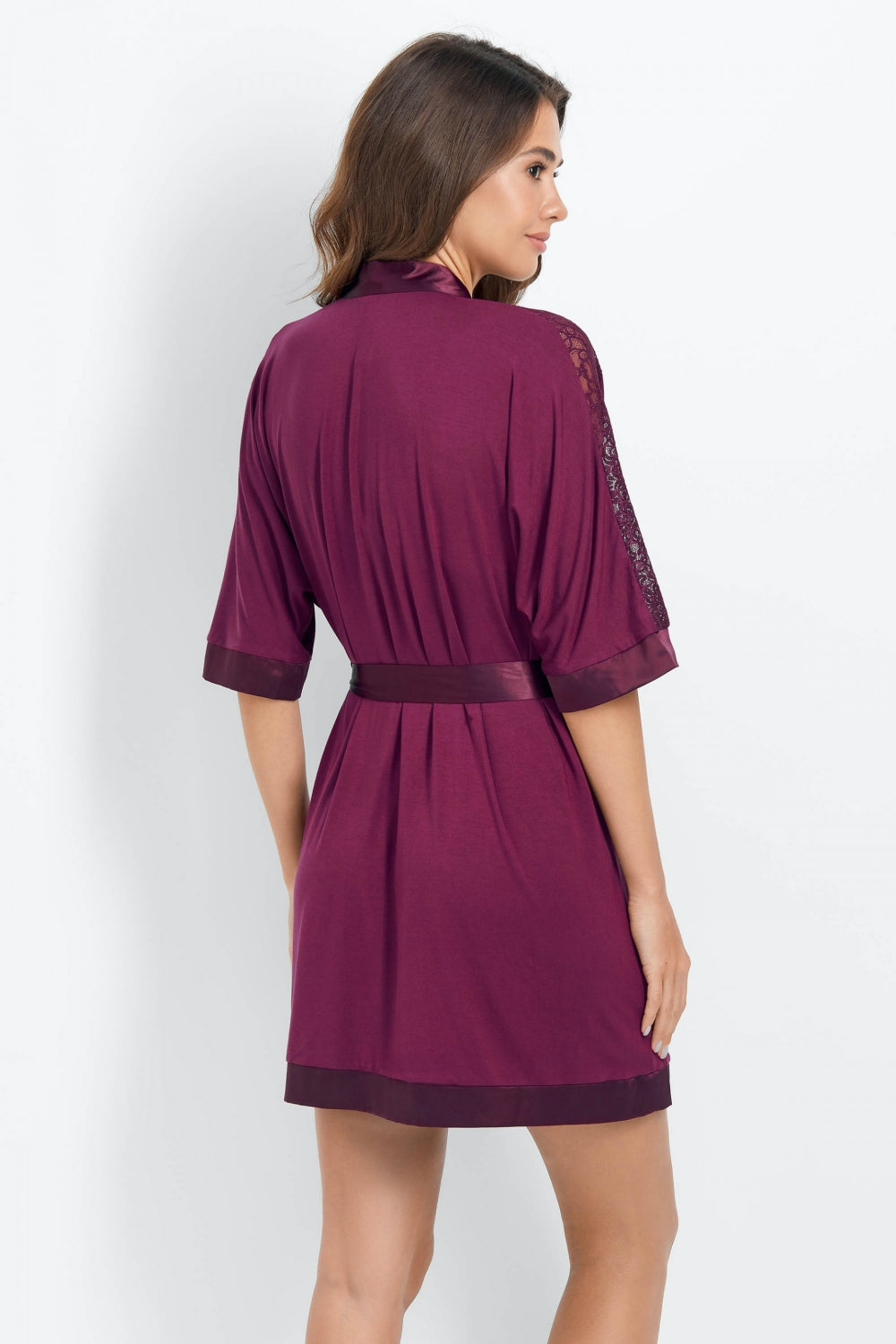 Халат с кружевными вставками 8154-6745 Charisma amaranth