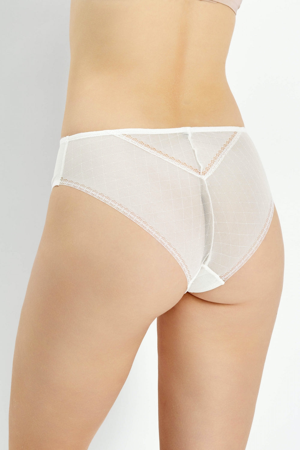 Трусики слип из кружева 8161-34 champagne