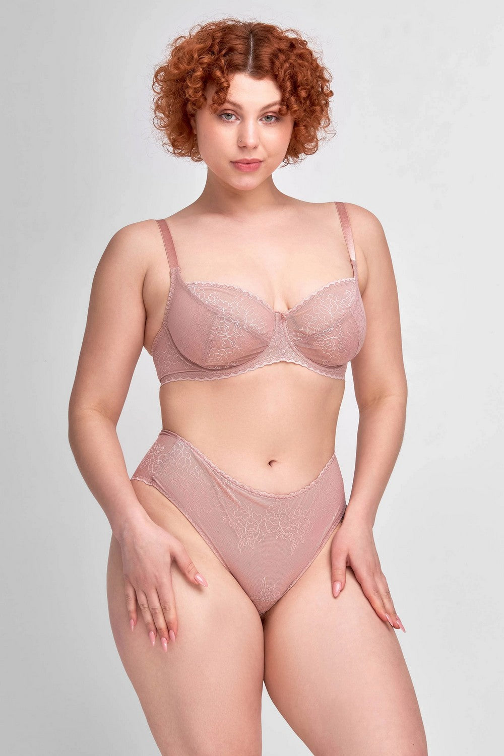 Мягкий бюстгальтер из микросетки 8164-055 mystical rose