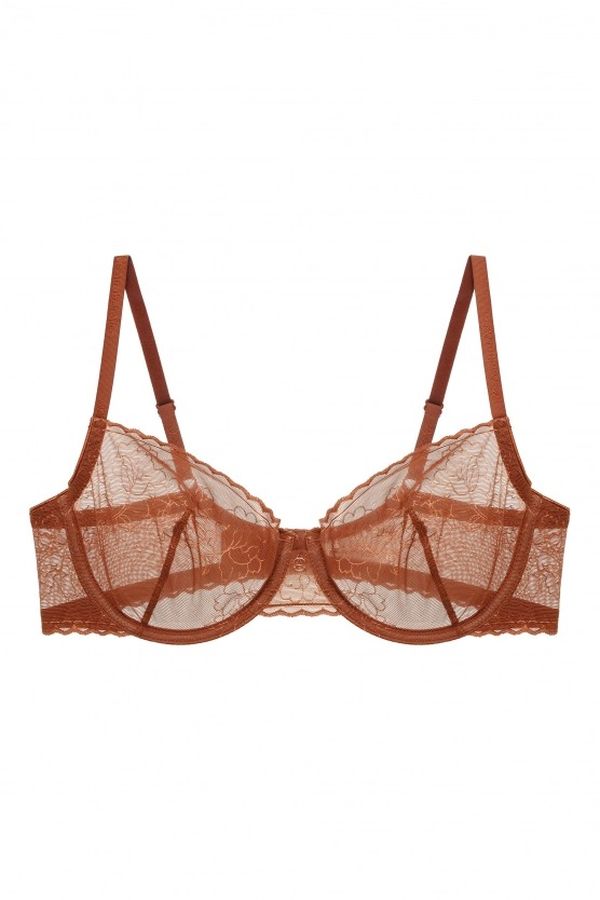 Бюстгальтер из кружева 8164-057 cinnamon