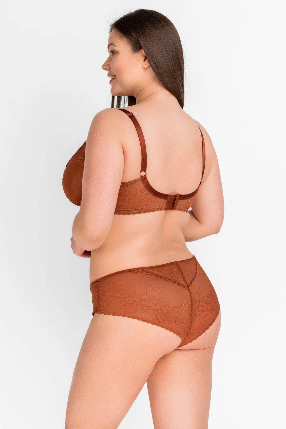 Трусики бразиліана з мікросітки 8164-24-1 cinnamon