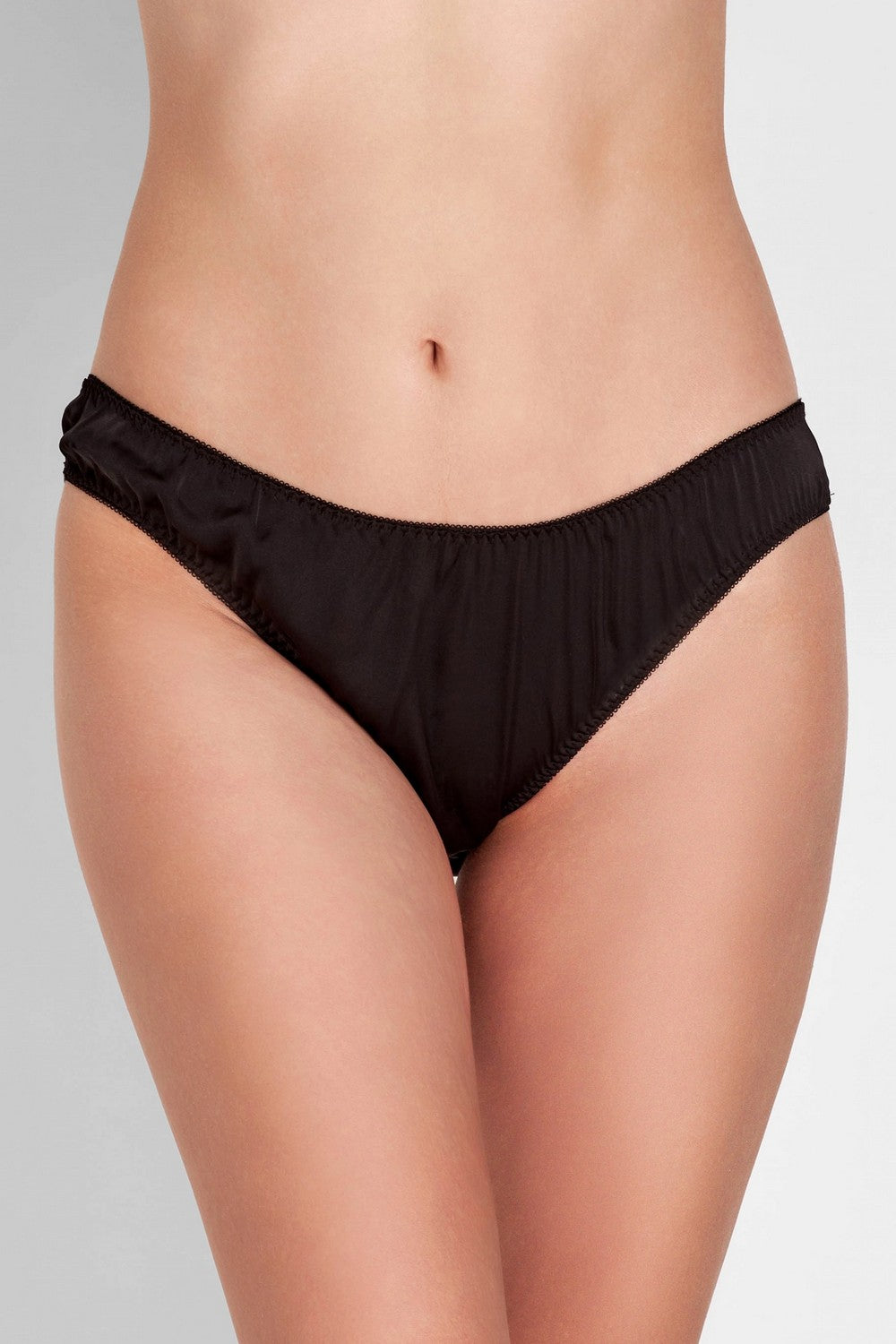 Трусики слип из шелка 8166-30 black